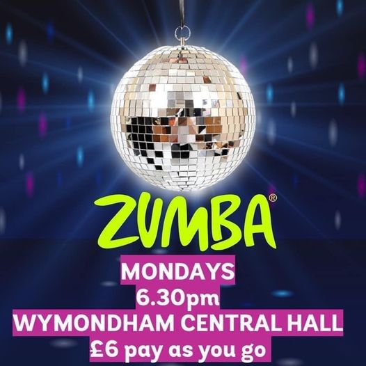 Zumba Party Class – Central Hall, Wymondham, Monday Evenings
