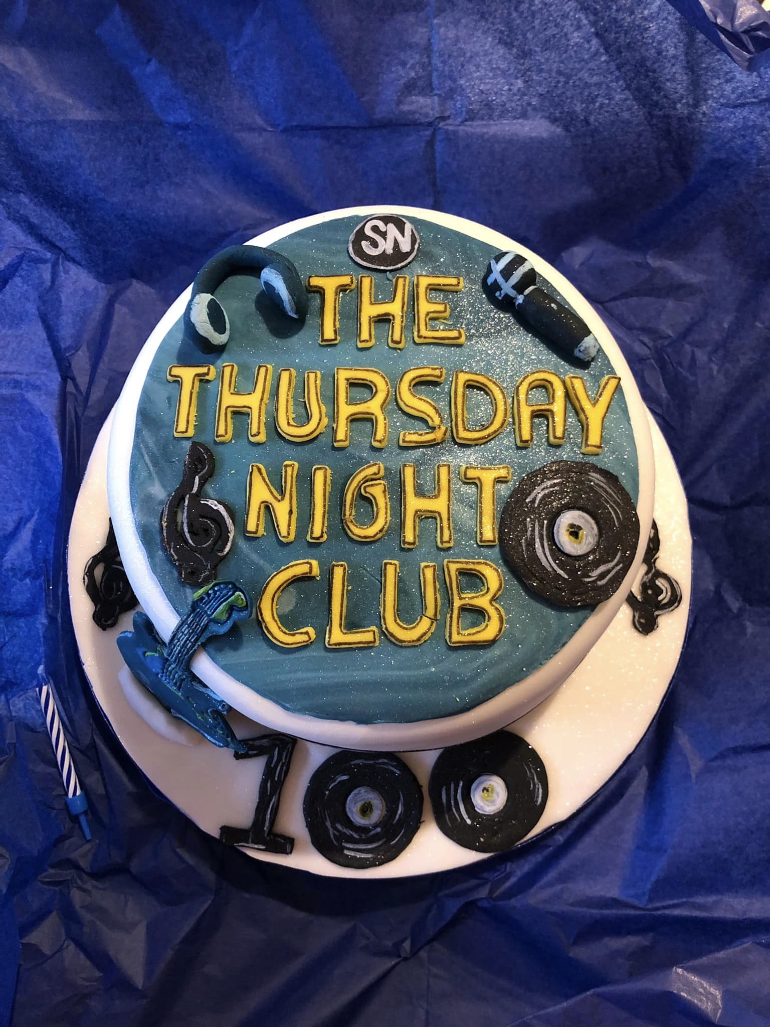 Tristan marks the 100th ‘Thursday Night Club’ on SNR – with cake!