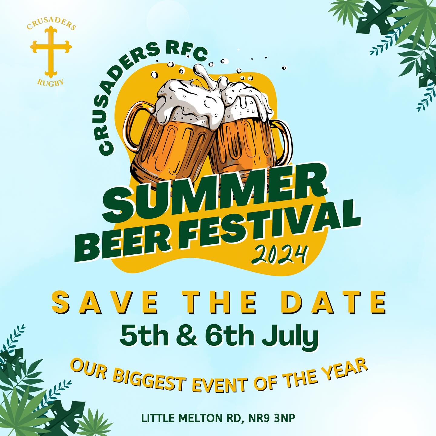 Summer Beer Festival – Crusaders Rugby Club, 5th & 6th July
