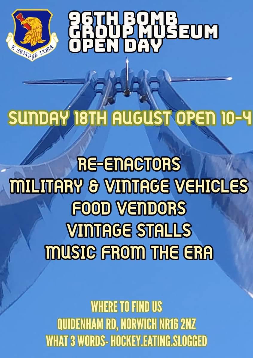 96th Bomb Group Open Day – Quidenham, 18th August