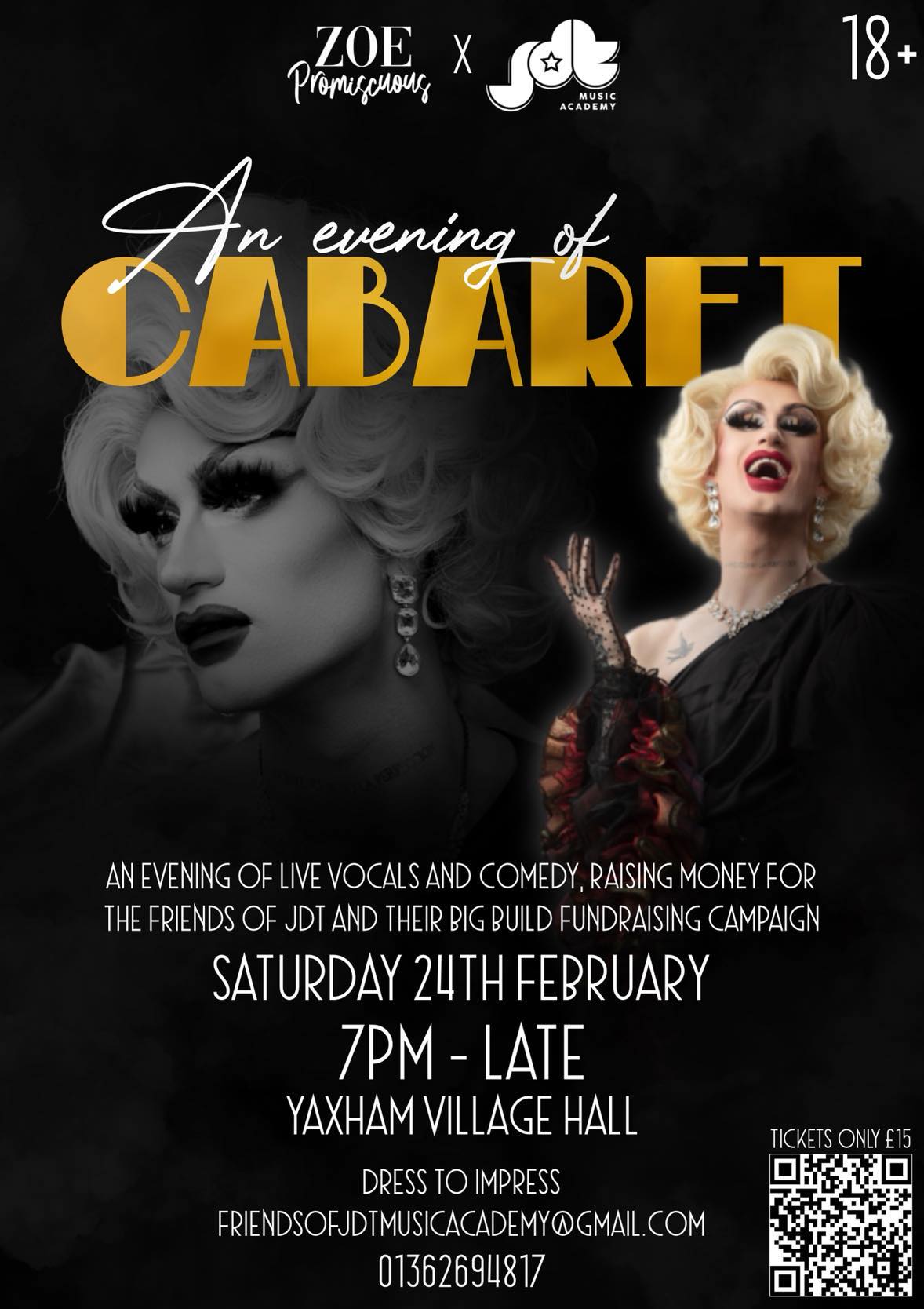 An Evening of Cabaret – Yaxham Village Hall, 24th February