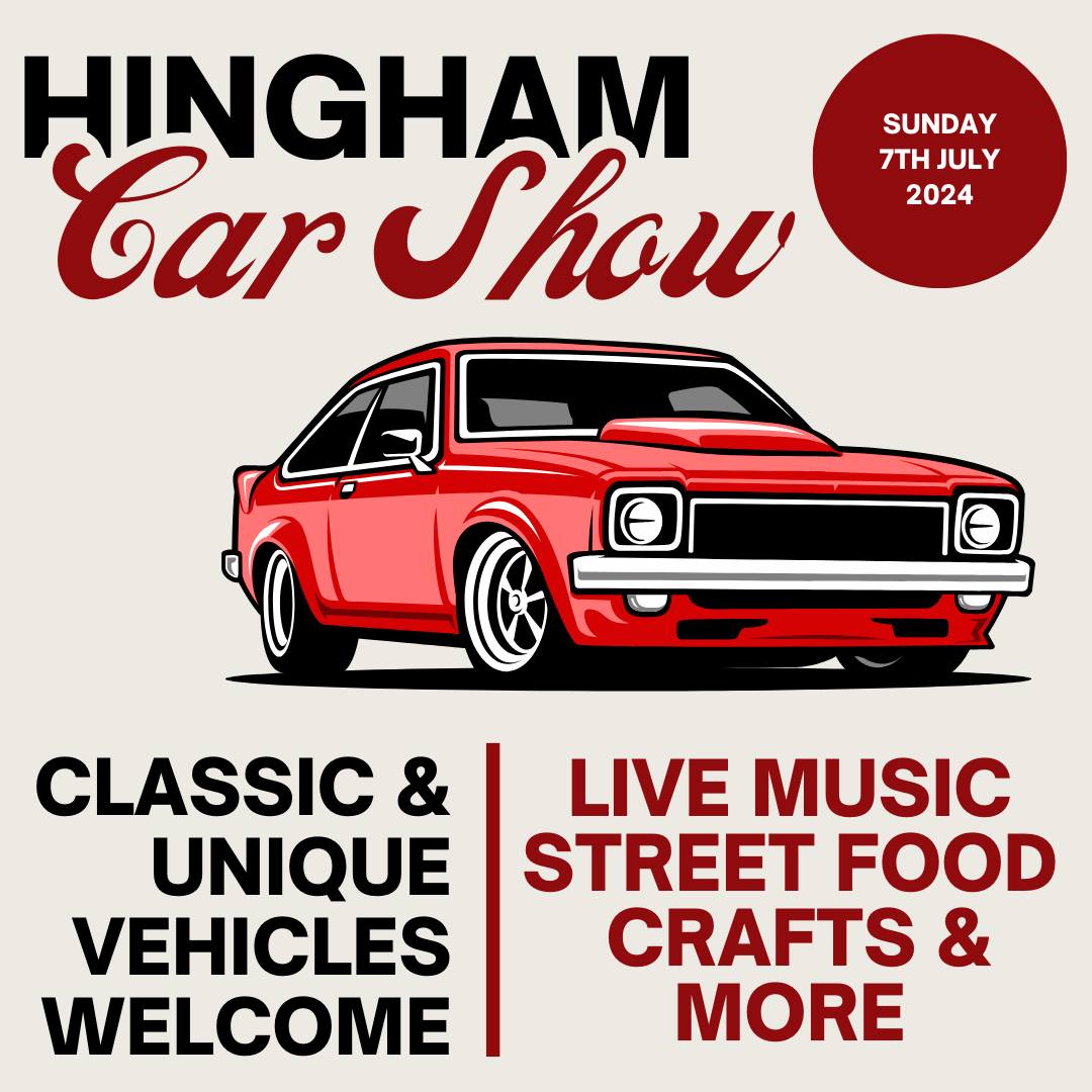 Hingham Car Show – Hingham Sports & Social Club, 7th July