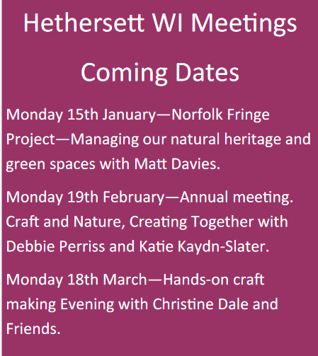 Crafting Evening – Hethersett WI, Methodist Church Hall, 18th March