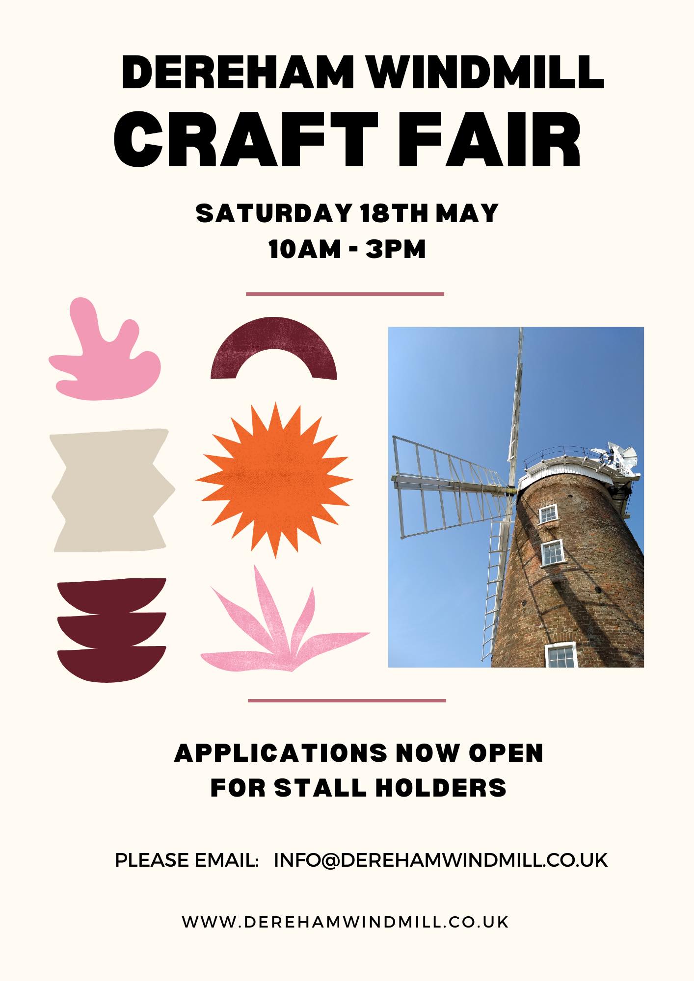 Annual Craft Fair – Dereham Windmill, 18th May