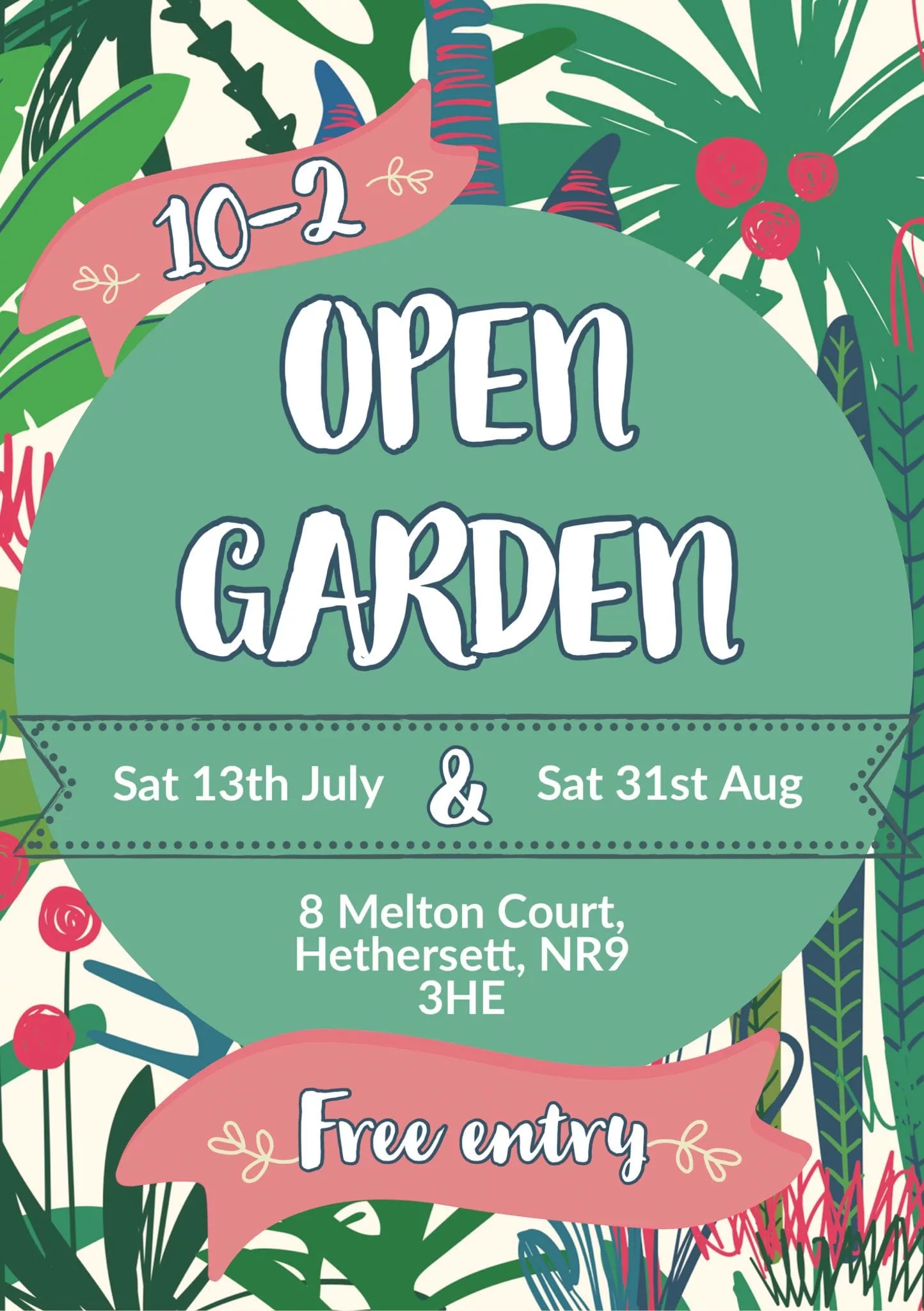 Open Garden Event – Melton Court, Hethersett, 13th July