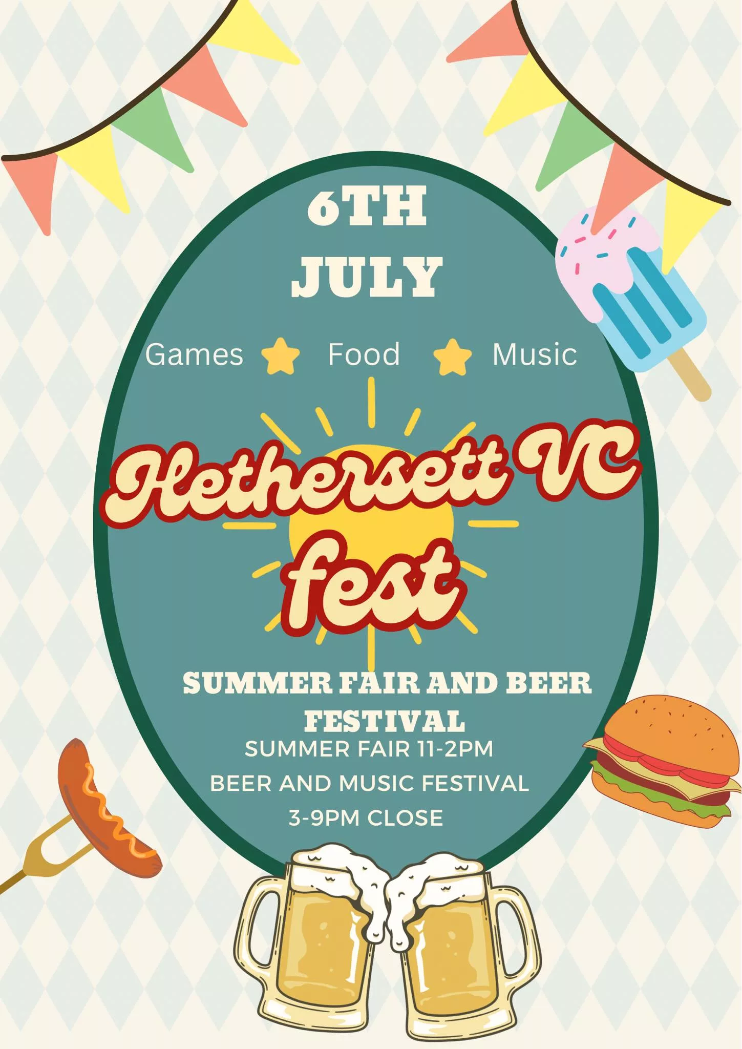 Summer Fair, Beer & Music Festival – Hethersett VC Primary School, 6th July