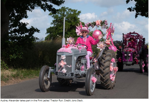 Pink Ladies: Charity Tractor Run – From Thorpe Abbotts Airfield, 7th July