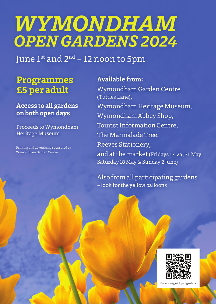 Wymondham Open Gardens 2024 – 1st & 2nd June
