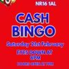 Cash Bingo – The Woodland Club, Tacolneston, 21st February