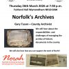 Heritage Society Talk: Gary Tuson, Norfolk County Archivist – Fairland Hall, Wymondham, 26th March