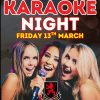 Karaoke Night – Wymondham Rugby Club, 13th March
