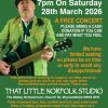 Anto Morra: Irish Evening – That Little Norfolk Studio, Wymondham, 28th March
