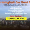 Arminghall Car Boot Sale – Sunday 12th April