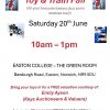 Toy & Train Fair – Easton College, 20th June