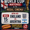 Big Screen Live Football – Wymondham & District Ex-Services Club, 15th July
