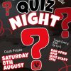 Quiz Night- Wymondham Rugby Club, 8th August