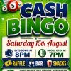 Cash Bingo – Woodland Club, Tacolneston, 15th August