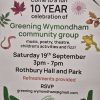 Greening Wymondham 10th Anniversary – Rothbury Hall & Park, 19th September