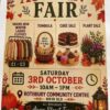 Autumn Fair – Rothbury Hall, Wymondham, 3rd October