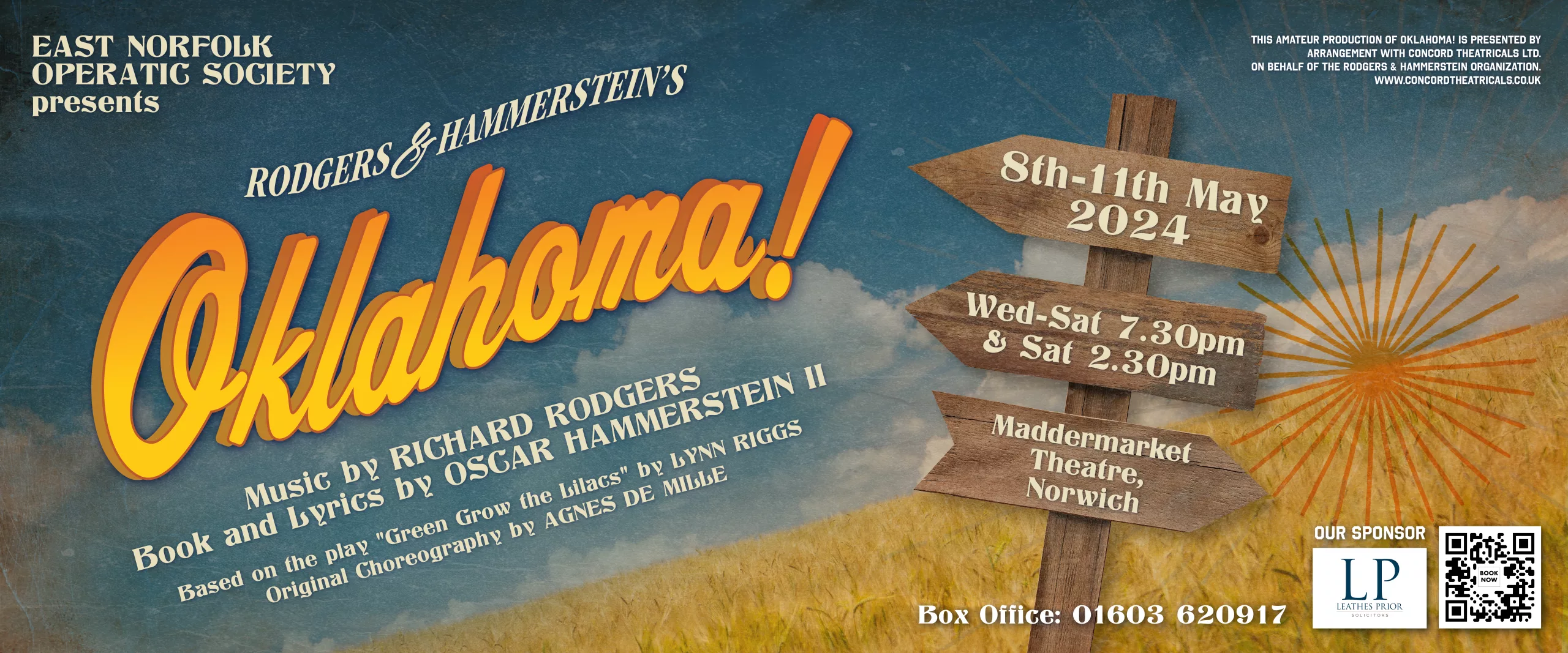Oklahoma! – Maddermarket Theatre, Norwich, 8th – 11th May